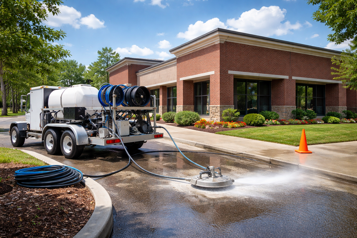 Commercial Pressure Washing for RH Strictly Business Auto Detailing and Pressure Washing in Warner Robins, GA