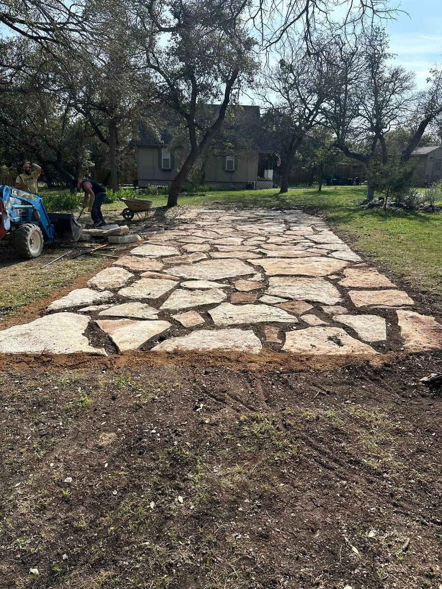 Hardscaping for CrossCut in Kempner, TX