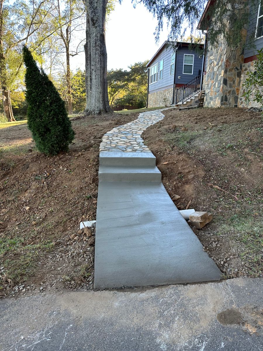Step Installation for McCune Construction LLC in Mocksville, NC