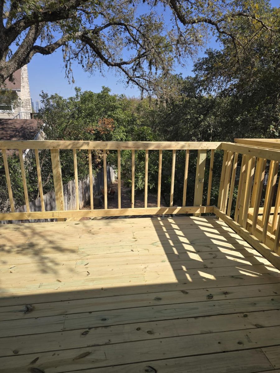 Deck Construction for Absolute Paint in Kyle, TX