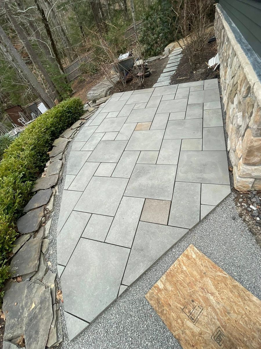 Patio Design & Construction for Alderman's Masonry and Construction in Windham, ME
