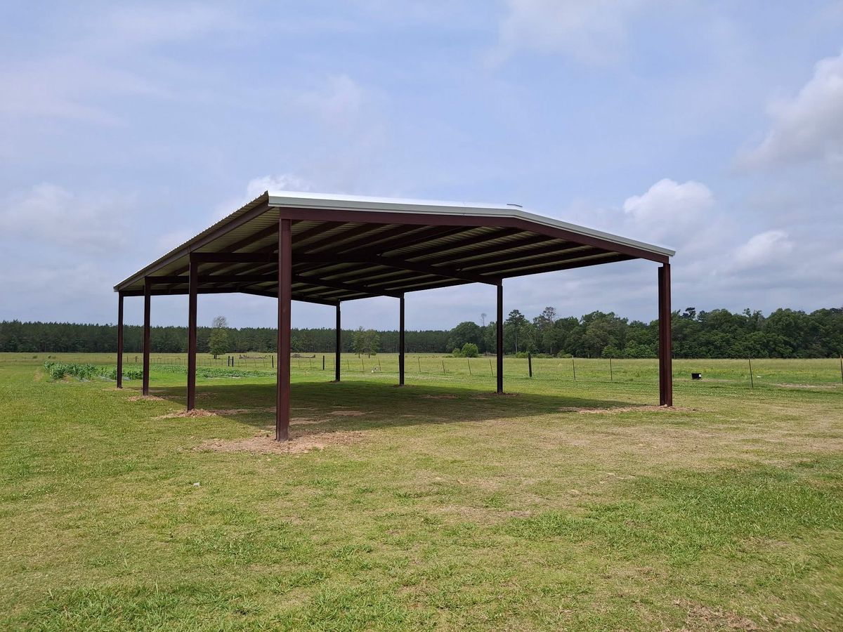 Pole Barn Construction for H&M Construction Metal Buildings in Osyka, MS