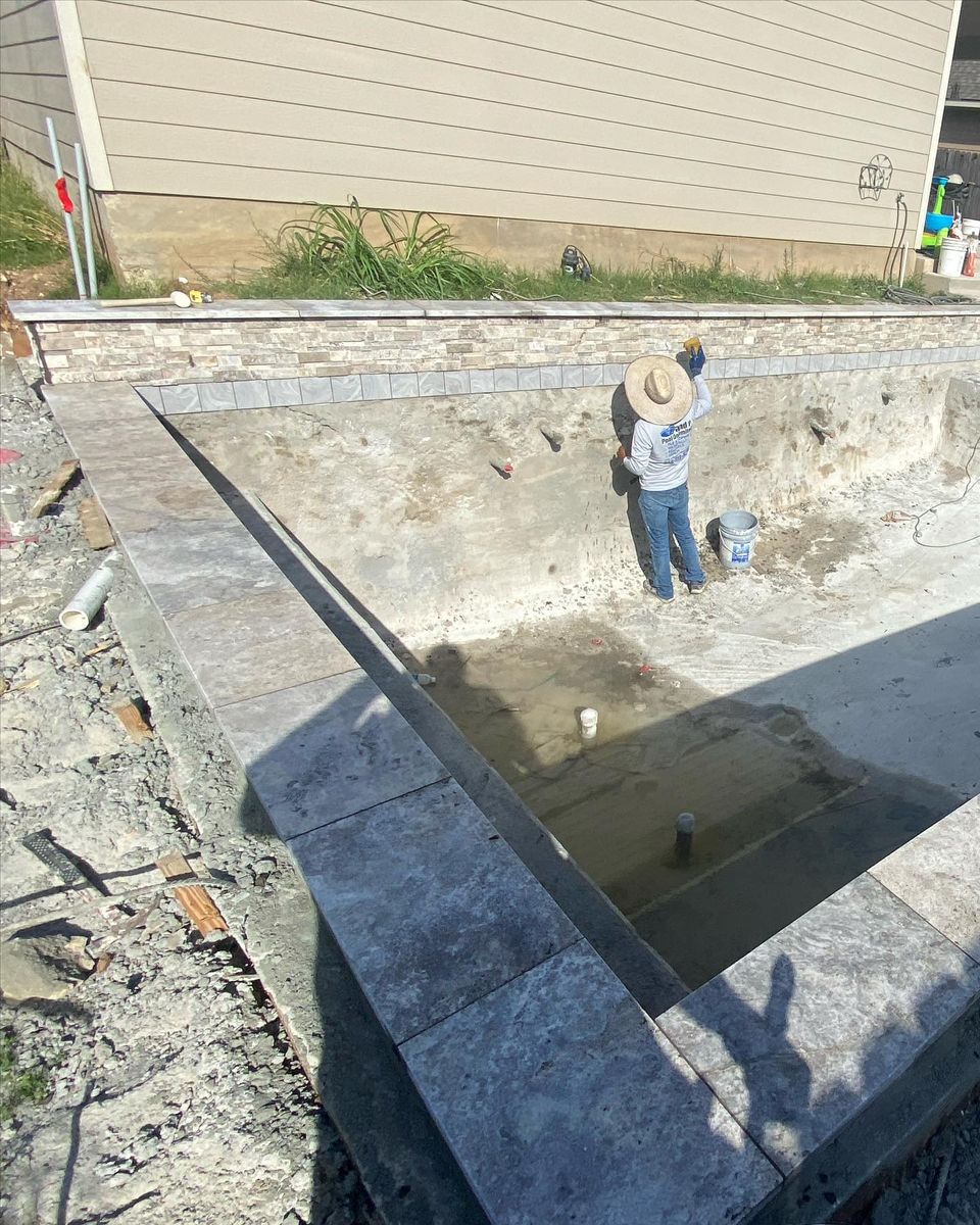 Pool Coping for J & P Construction in Houston, TX