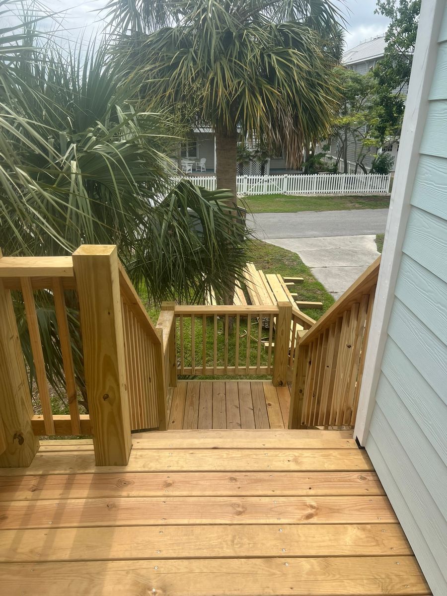 Deck and Patio Construction for MC2 Contracting Solutions in Wilmington, NC