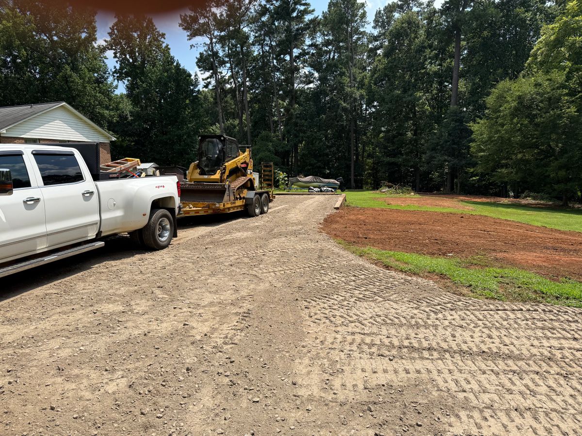 Land Grading for CST Dirt Solutions in Rowan, NC