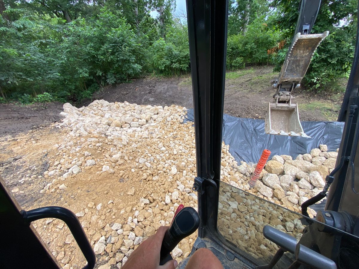 Driveway Install for TDC Excavating in Dubuque, IA