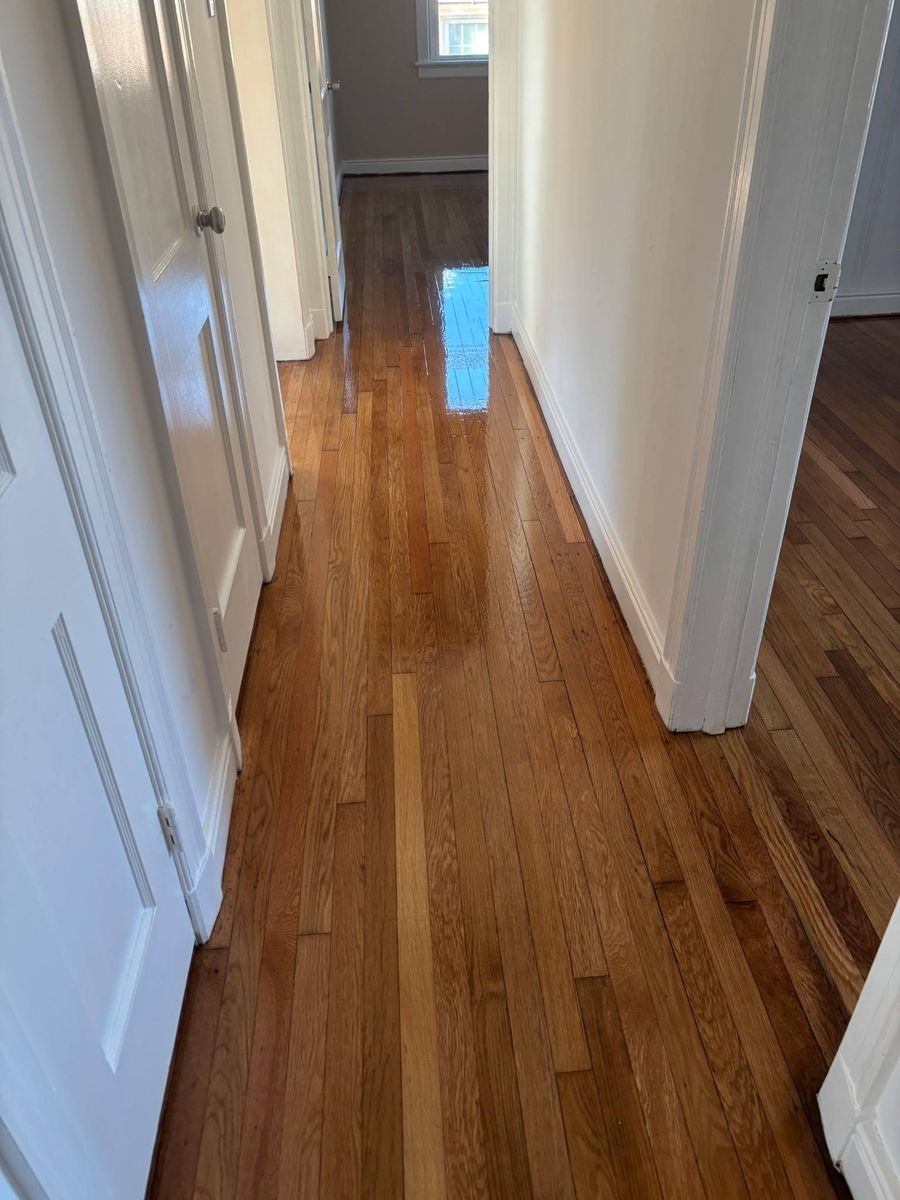 Refinishing hardwood flooring for Jason Tench Flooring LLC in Richmond, VA