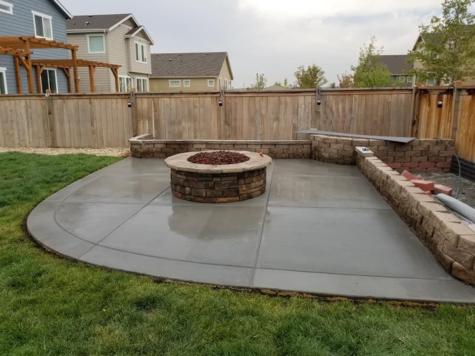 Patio Design & Installation for RT Custom Concrete LLC in Longmont, CO