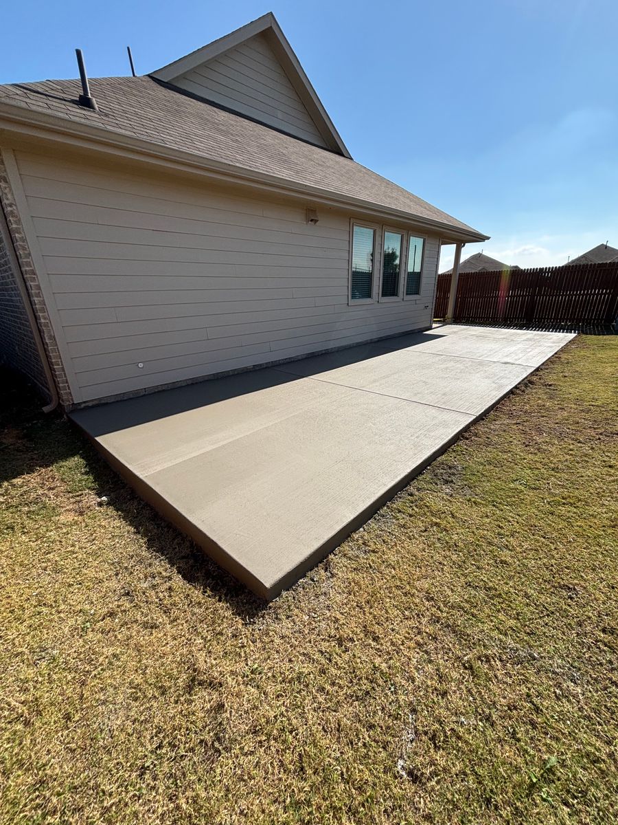 Patio Design & Construction for Texasboyz concrete in Plano, TX