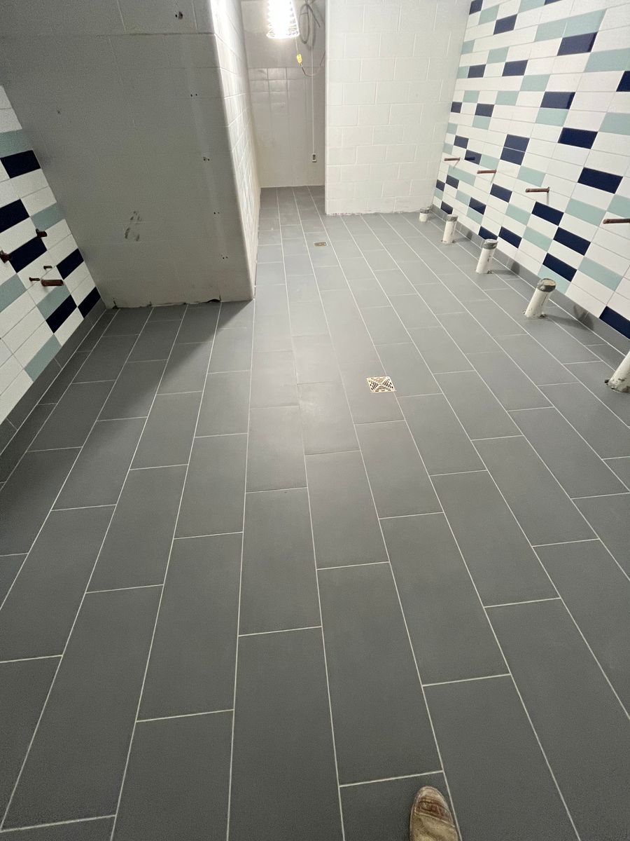 Tile installation for PW Designs in Grand Blanc, MI