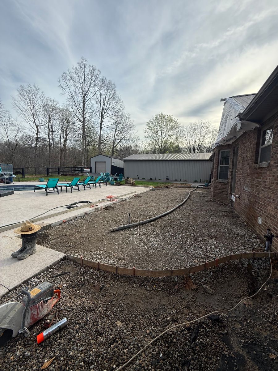Patio Design & Installation for Buckel Concrete in New Albany, IN