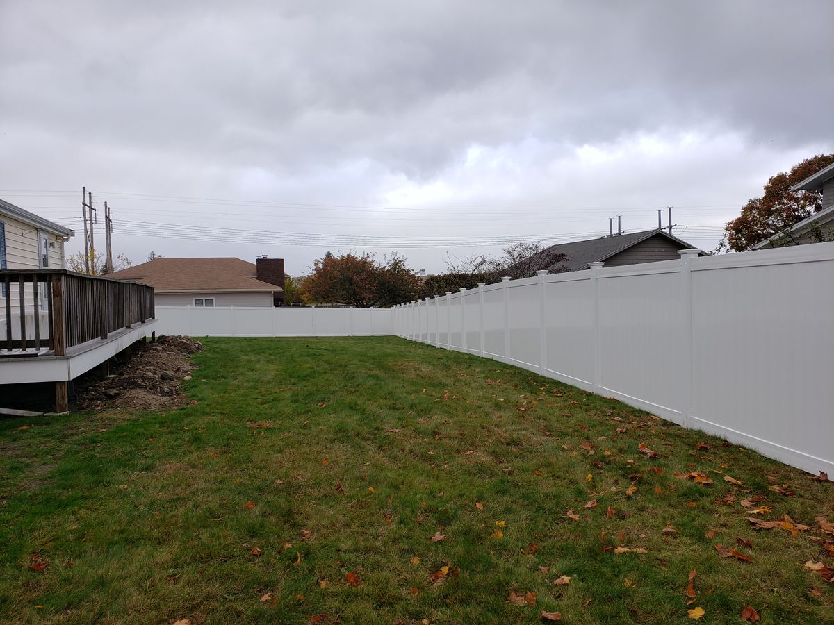 Vinyl Fencing Installation for Azorean Fence in Peabody, MA