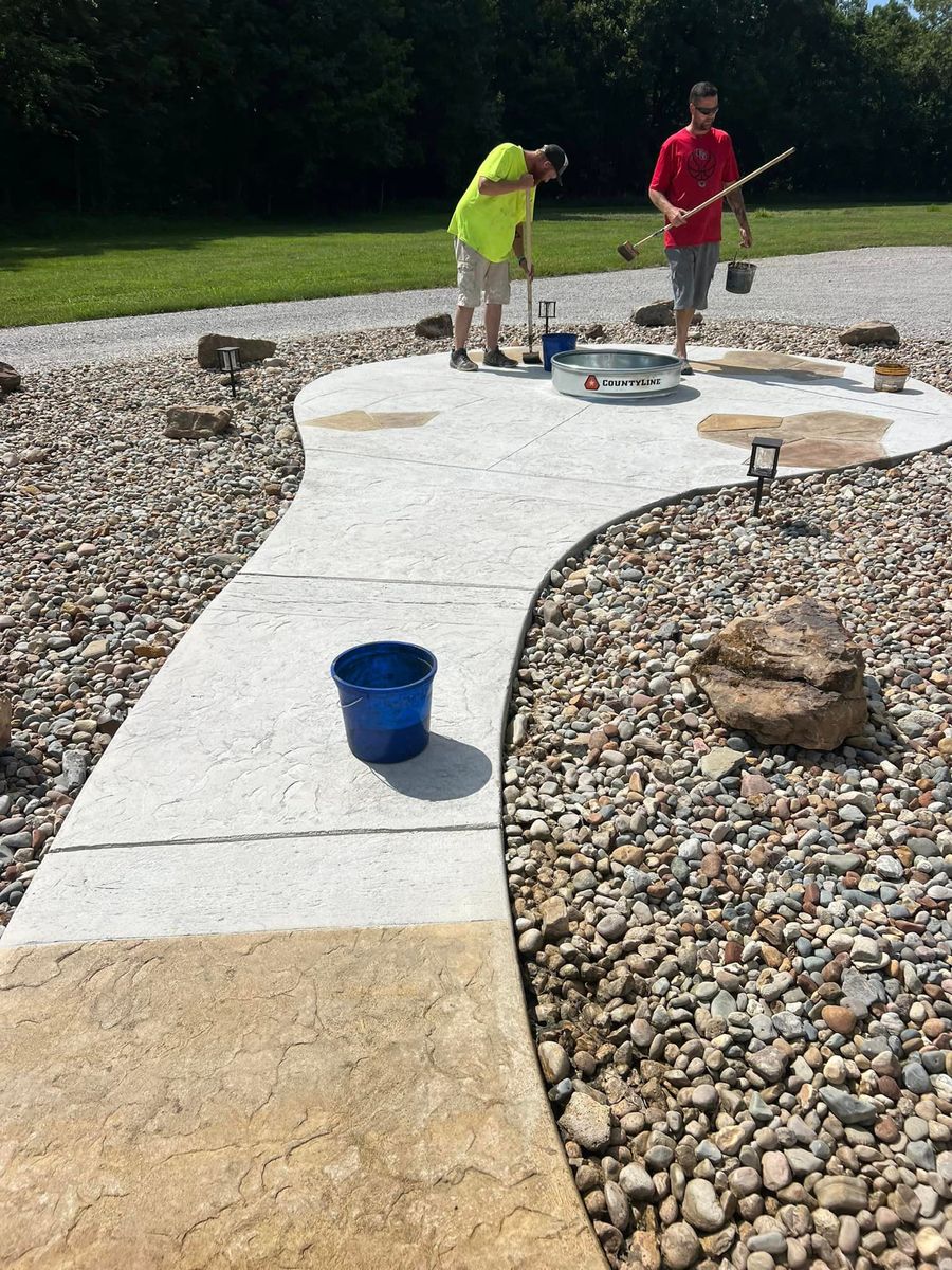 Patio Design & Installation for Whitfield Concrete Construction in Solsberry, IN