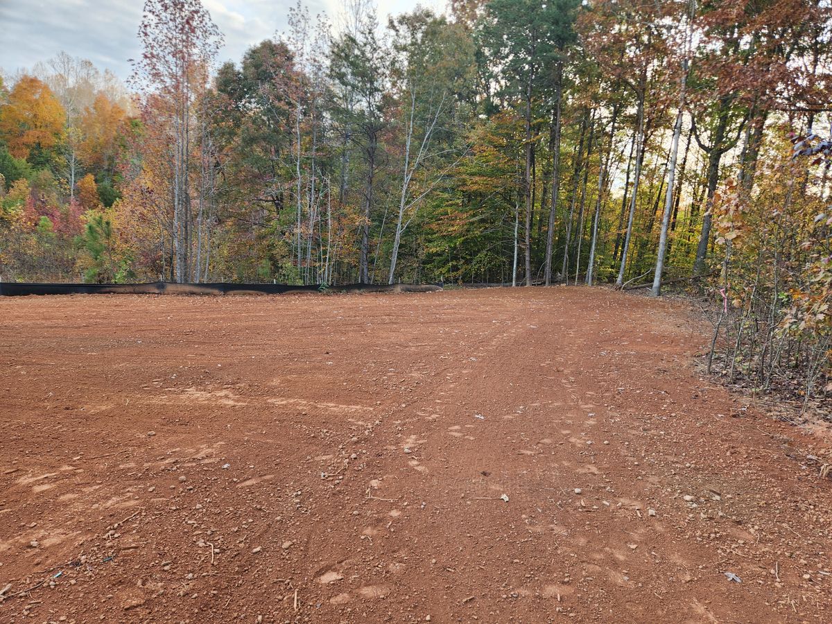 Final Grading for C.A. Sherry Land Improvement, LLC. in Louisa, VA