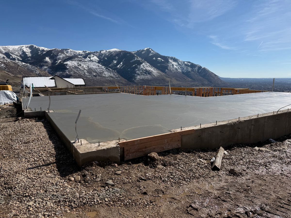 Concrete Slab Construction for Paskco LLC in Tremonton, UT