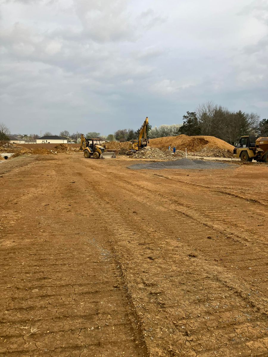 Site Preparation for Ledbetter Excavation in Shelbyville, TN