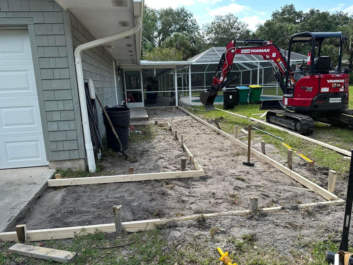 Sidewalks and Walkway Construction for Green Hammer Concrete in Palm Bay, Florida