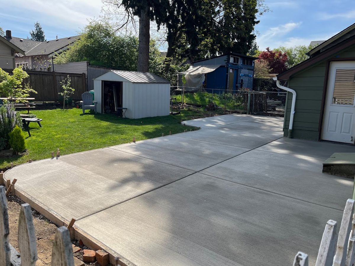 Concrete Slab Construction for Oasis Concrete LLC in Sherwood, OR