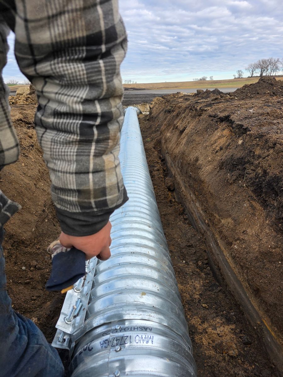 Site Grading for Middle Fork Xcavating in Atwater, MN