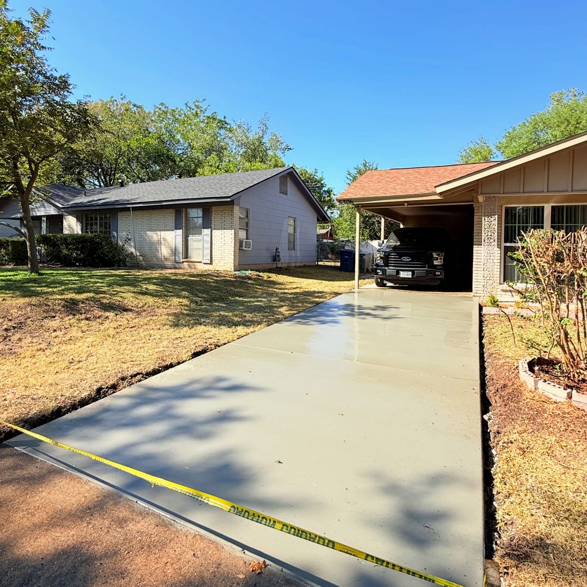Sidewalk Installation for AJ’s Concrete in Hutto, TX