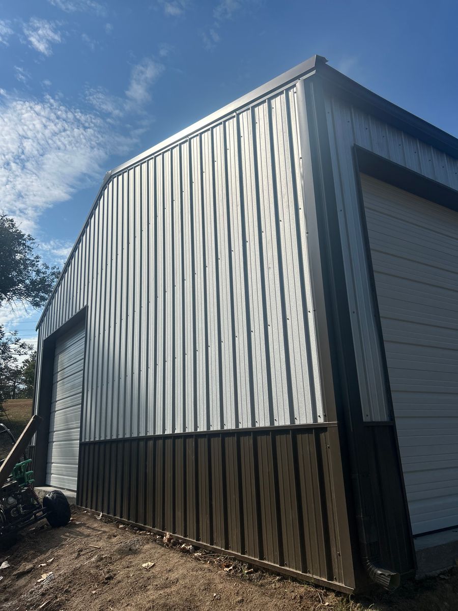 Oklahoma Residential Steel Buildings ( shops, Barndominiums, add-ons) for A-N-H Construction LLC in Oklahoma City, OK