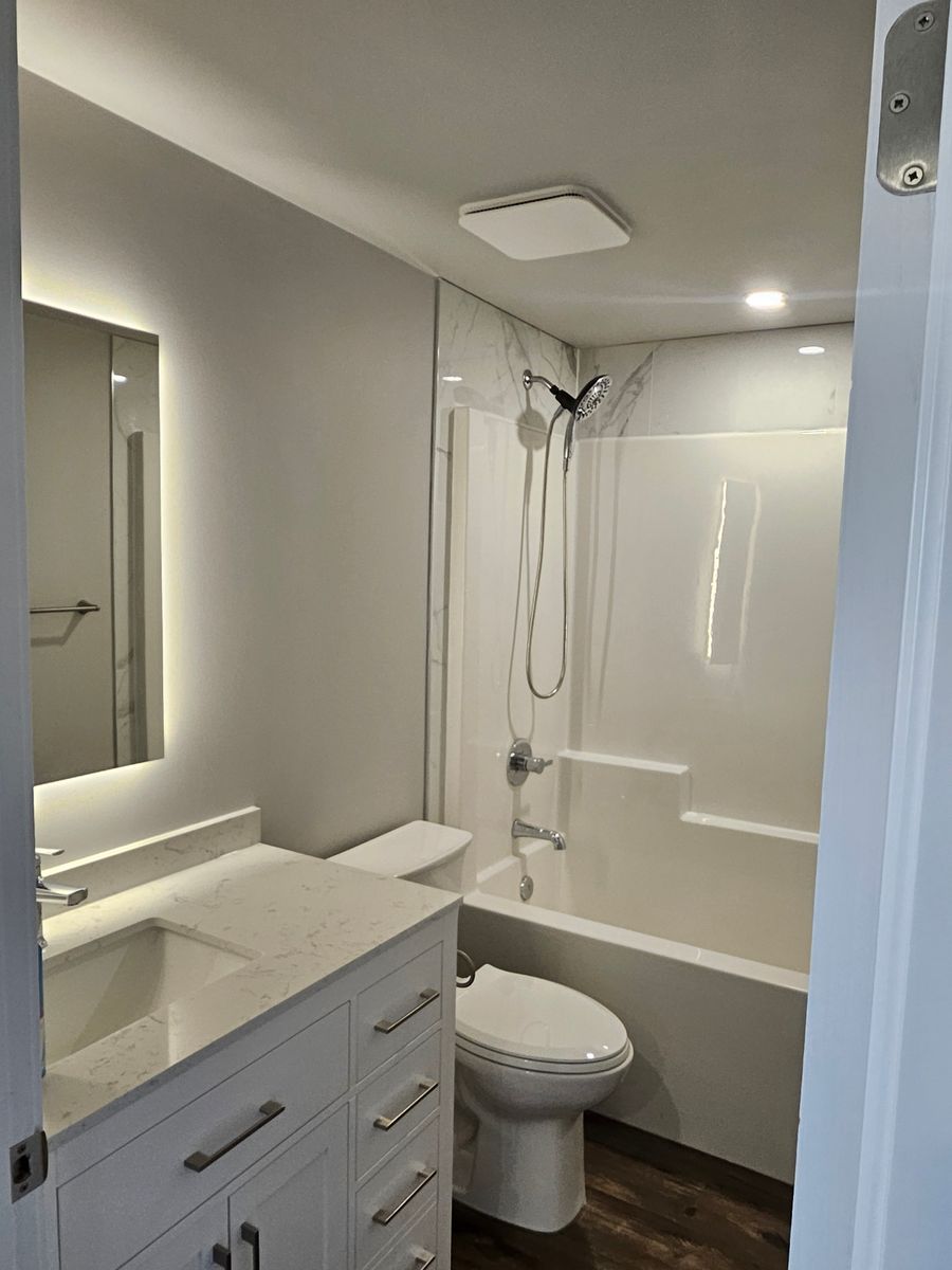 Bathroom Renovation for Skywalker Contracting Inc.  in Red Deer, Alberta