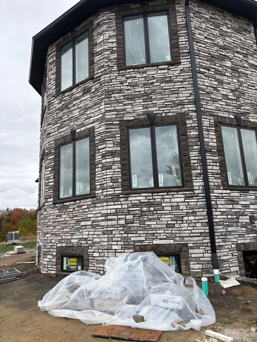 Stone and Block Veneers for RS Masonry LLC in Akron, Ohio