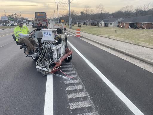 Road Striping for RDH Contracting in Goodlettsville, TN