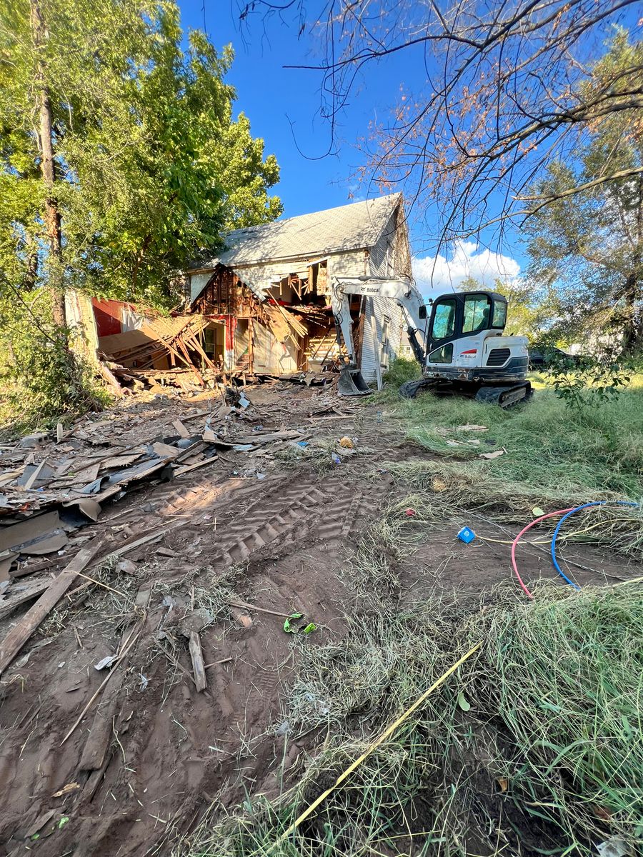 Demolition for 365 Excavation & Land Solutions in Oklahoma City, OK