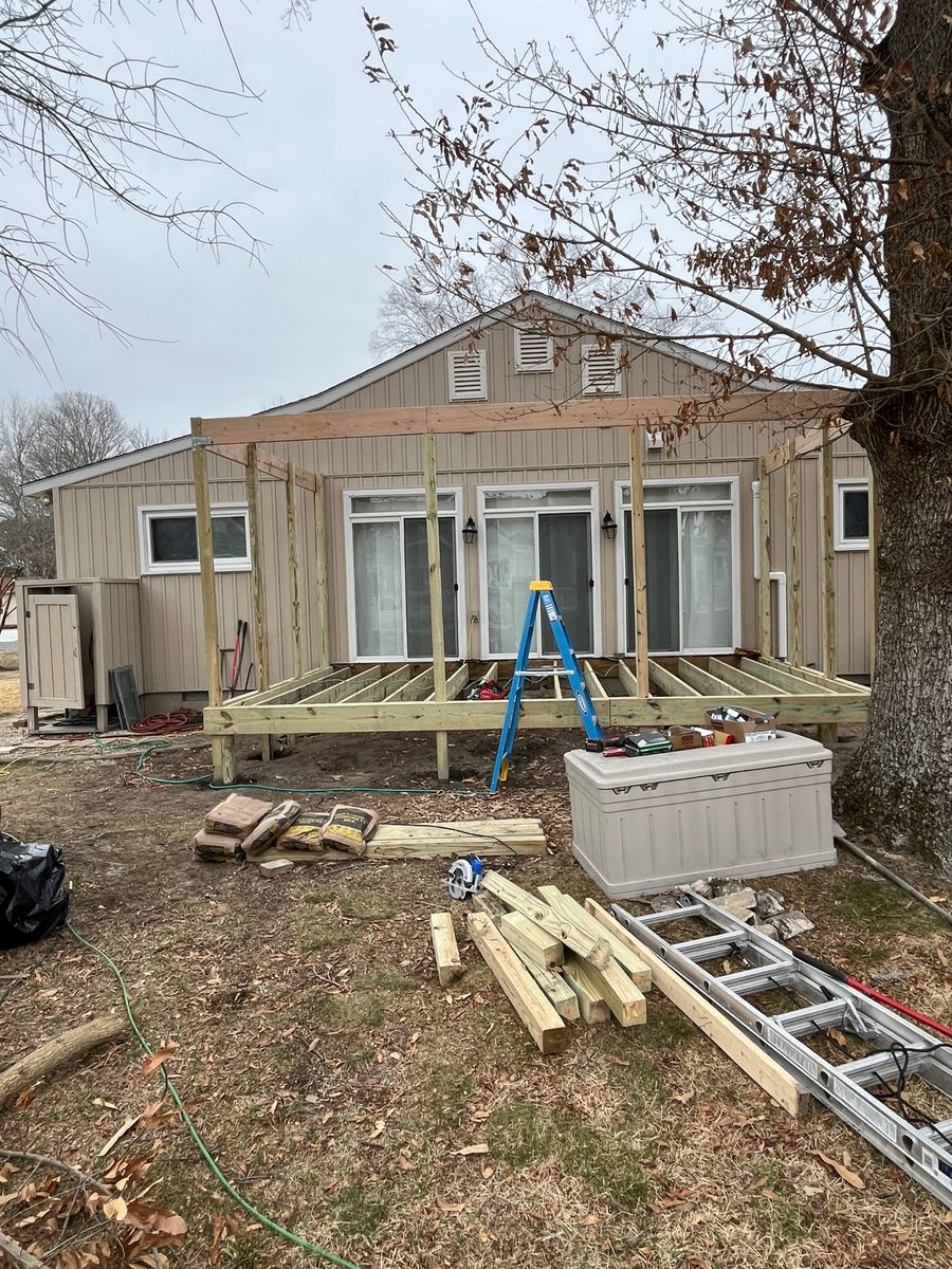 Deck & Patio Installation for First Class Home Services in Millsboro, DE