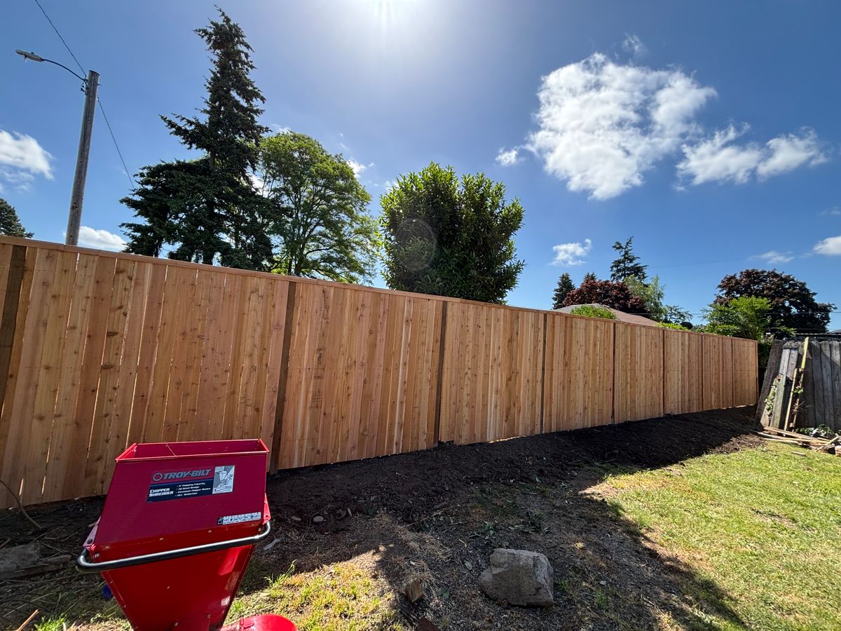 Fencing for C&A Concrete Construction in Salem, OR