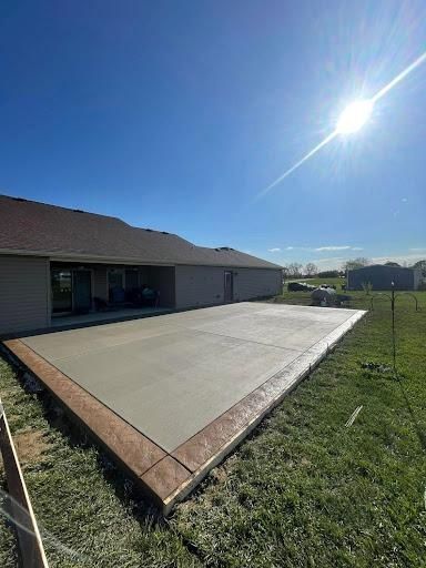 Stamped Concrete Installation for Buckel Concrete in New Albany, IN