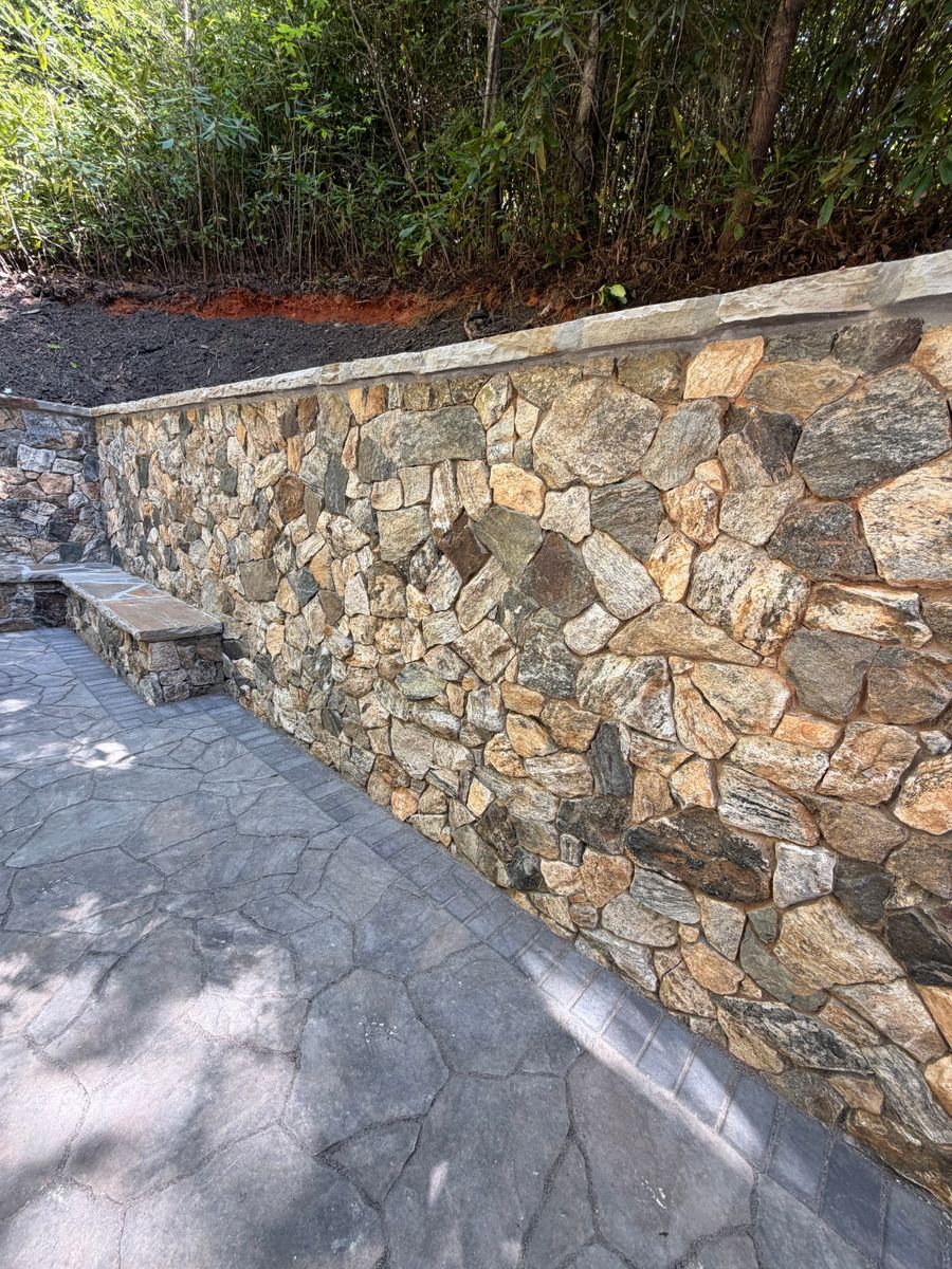 Retaining Walls for JV Hardscape & Construction Inc in Hendersonville, NC