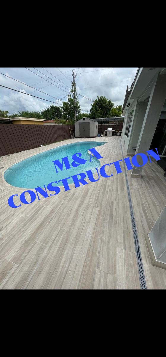 Pool & Patio & Tile Stones for M&A Construction in Southwest Ranches, FL