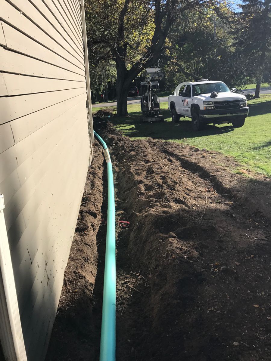 French Drains for A & A Lawn Care and OutDoor Services in Girard, PA