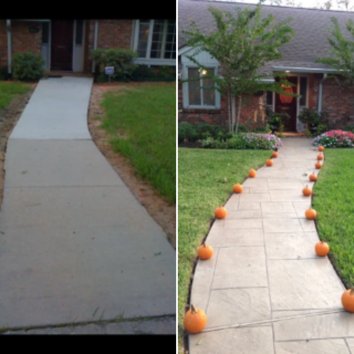 Concrete Resurfacing for Texas Curb N Borders in Houston, TX
