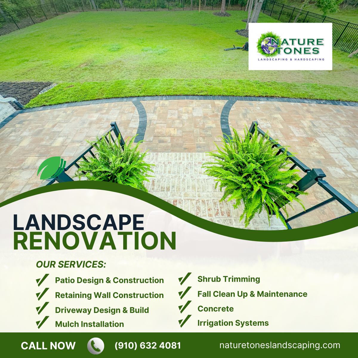 Maintenance for Nature Tones Landscaping & Hardscaping in Hampstead, NC