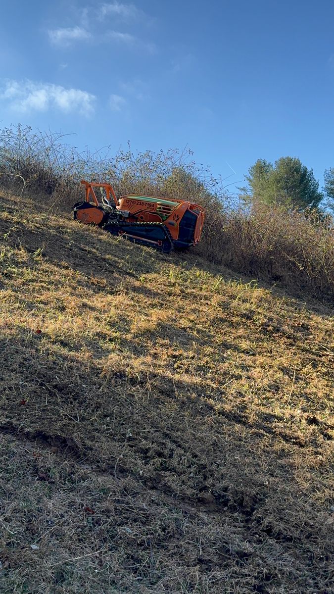 Steep Slope Mowing for Mountain Goat Land Management in Galax, VA