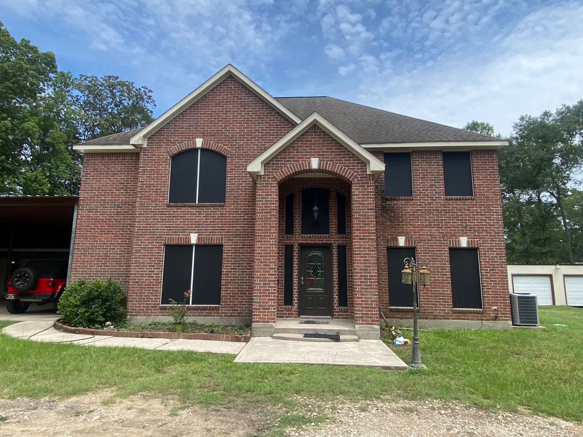 Solar Screens for A-Team Roofing & Construction in Huffman, TX