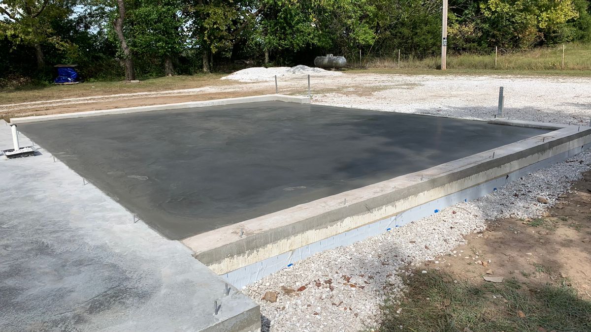 Concrete Slab for A.K. Construction Inc  in West Plains, MO