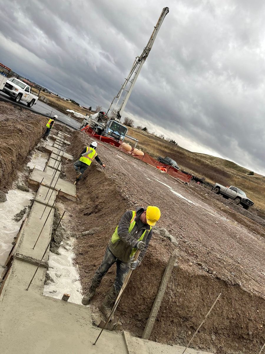 Concrete Foundations for Deep-Crete Concrete Construction in Lincoln County, MT