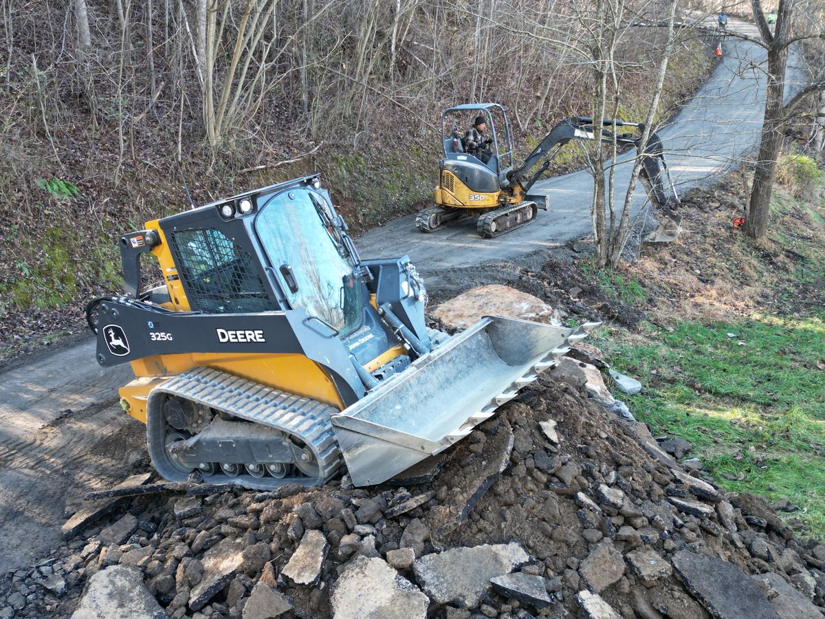 Clearing and grading for JV Painting Services LLC in Hendersonville, NC