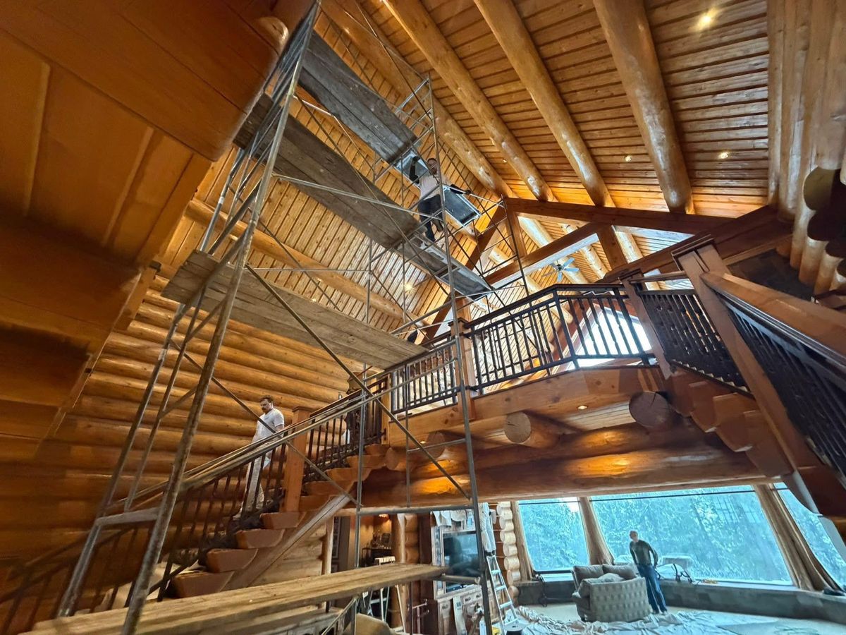 Log Home Chinking for Chewelah Painting in Spokane, WA