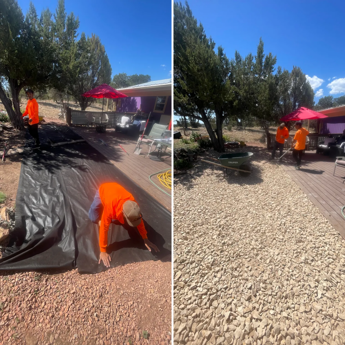 Mulch Bed Installation and Renovation for G&B Yard Service in Ruidoso Downs, NM