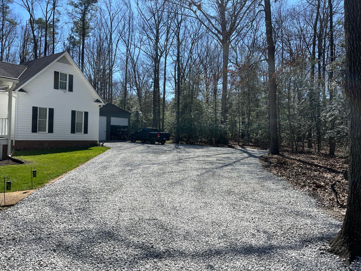 Gravel Delivery and Installation for Atlas Home Services in Mechanicsville, VA