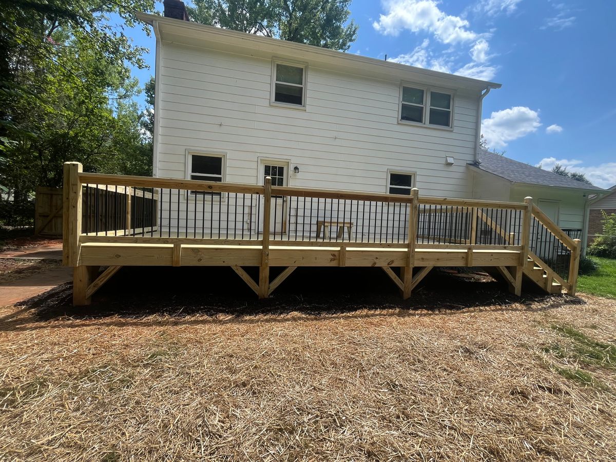 Screen Porch & Deck Installation for Hughes Builders LLC in Greensboro, NC