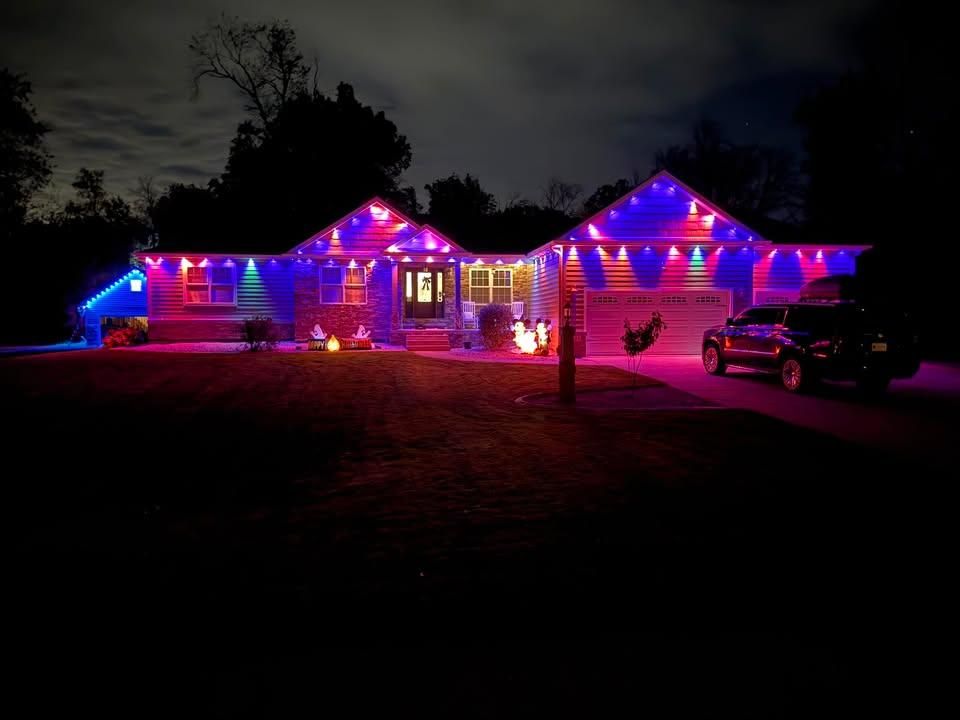 Permanent Outdoor Lighting for Risner Construction in De Motte, IN