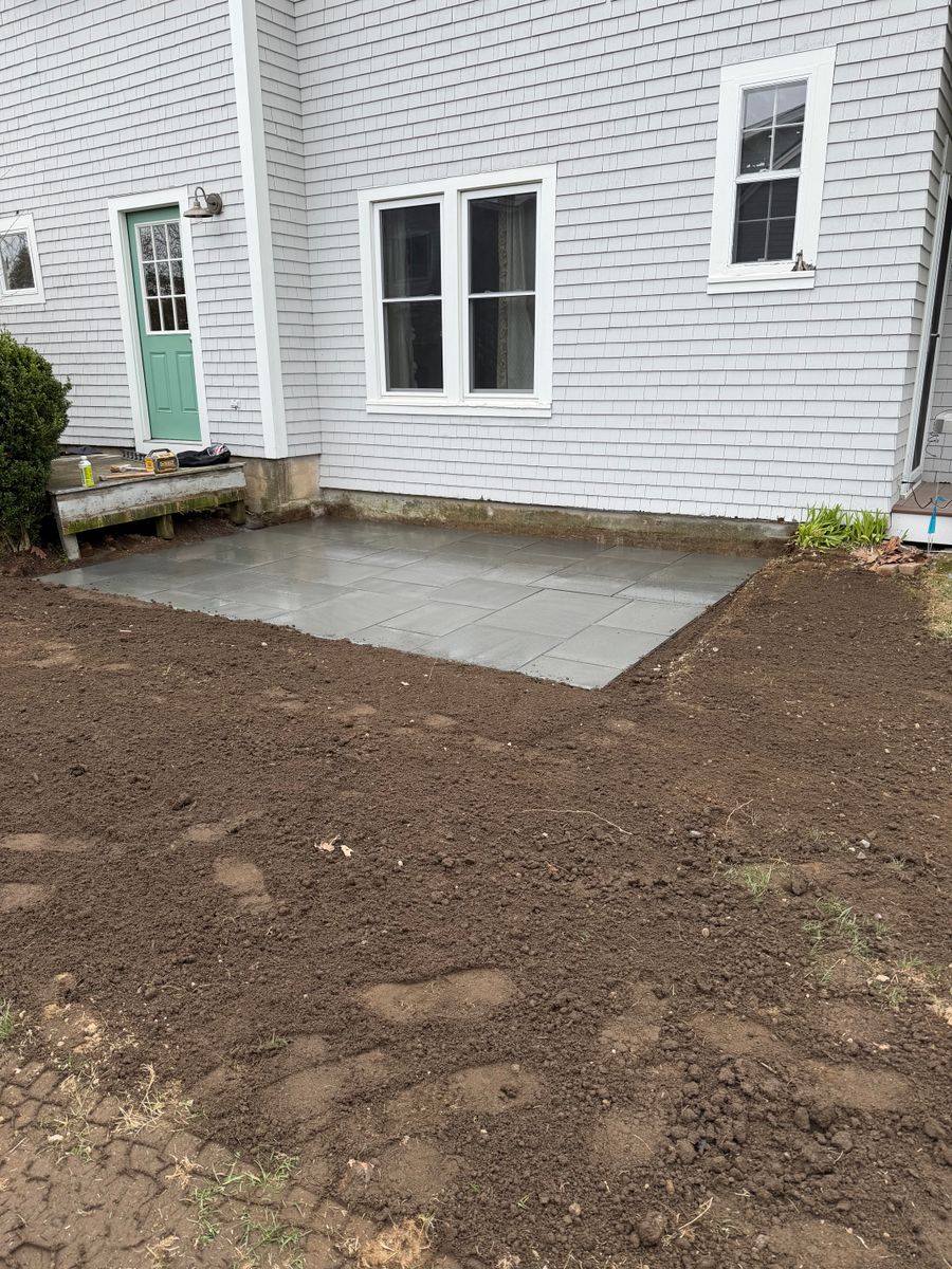 Patio Design & Construction for Alderman's Masonry and Construction LLC in Windham, ME