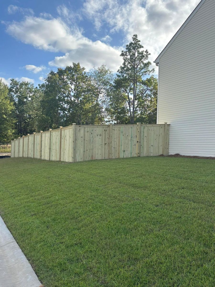 Fence Installation for JB Nealy Fence in Elgin, SC