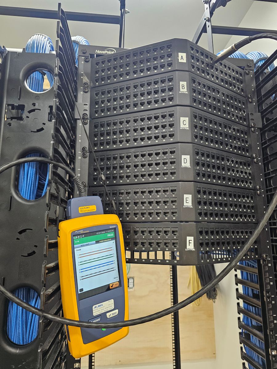 Structured Data Cabling/Network Infrastructure for White Sands Communications & Electric in Rigby, ID